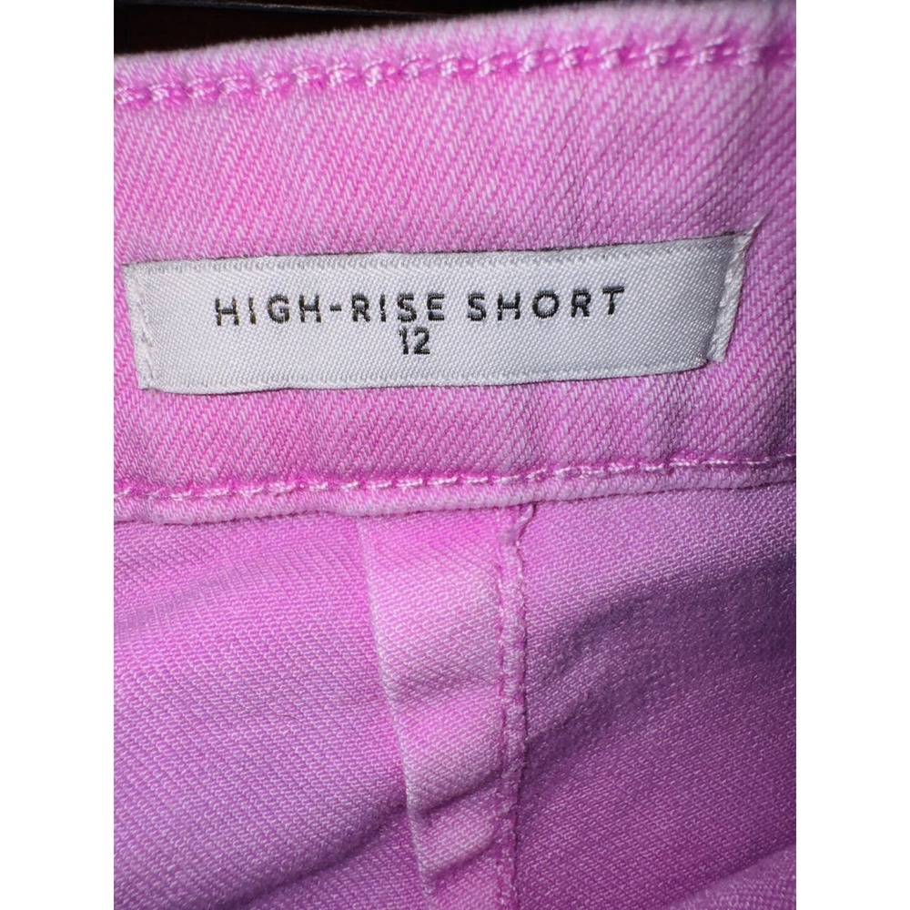 Wonderly High Rise Shorts Womens 12 Pink Excellent Denim Patch Pocket Utility - Picture 3 of 5